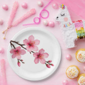 フローラさくらんぼ ペーパープレート (パーティー)