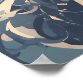 フローラささやき：優しいポートレート ポスター (角)