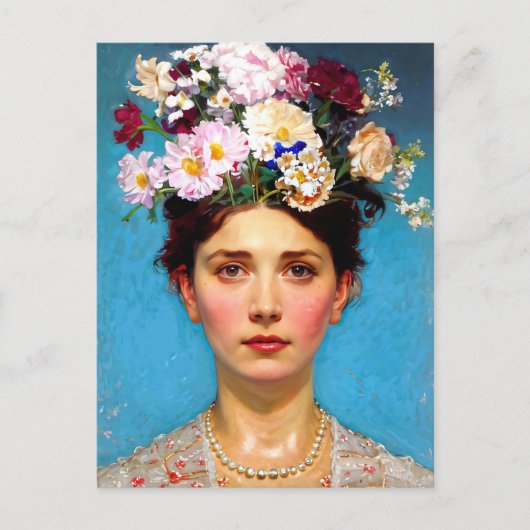 "フローラしゃれている" Ruth – アート&フローラ協会 ポストカード (正面)