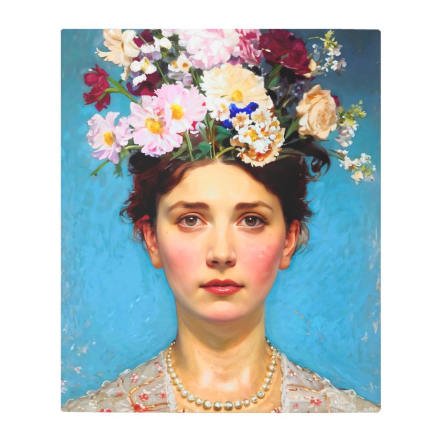 "フローラしゃれている" Ruth – アート&フローラ協会 メタルプリント (正面)