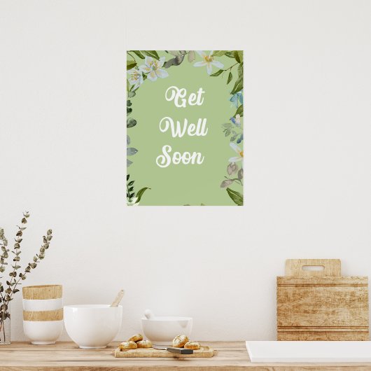 フローラすぐに挨拶のポスター ポスター (キッチン)