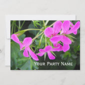 フローラすべてのパーティの招待状 招待状 (裏面)