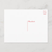 フローラたった今結婚しましたレッドローズ結婚フラワーズ 案内ポストカード (裏面)