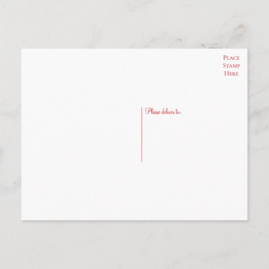 フローラたった今結婚しましたレッドローズ結婚フラワーズ 案内ポストカード (裏面)