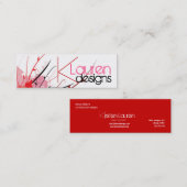 フローラつる植物の名刺 スキニー名刺 (正面/裏面)