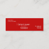 フローラつる植物の名刺 スキニー名刺 (裏面)