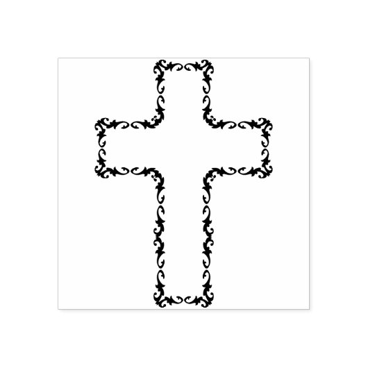 フローラつる植物クロスアートスタンプ ラバースタンプ (インプリント)