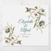 フローラつる植物液ボトルラベル リキュールボトルラベル (シングルラベル)