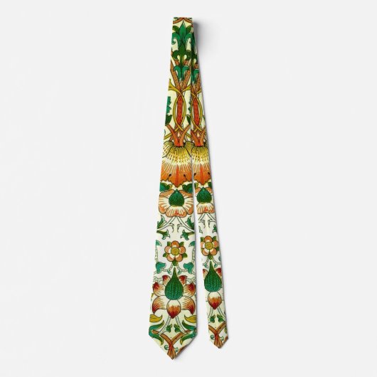 フローラつる植物素晴らしヴィンテージ壁紙、ウィリアム・モリス ネクタイ (正面)