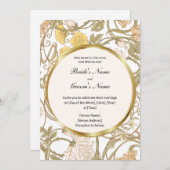フローラつる植物結婚式招待状 招待状 (正面/裏面)