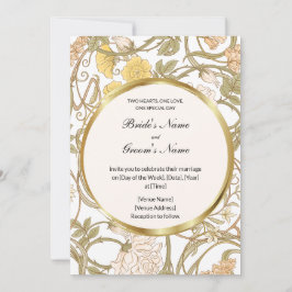 フローラつる植物結婚式招待状 招待状