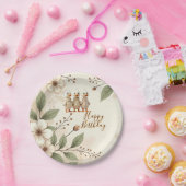 フローラで弱いアヒル ペーパープレート (パーティー)