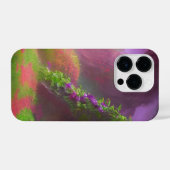 フローラで覆われたアーチ道で魅惑された森の道 iPhoneケース (裏面横)