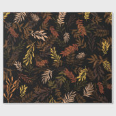 フローラとのシームレス葉なパターンシームレスパット ラッピングペーパー (フラット)