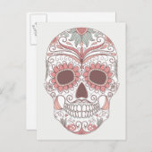 フローラとの死カラフルスカルの日 ポストカード (正面/裏面)