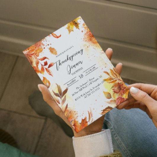 フローラとエレガント紅葉感謝祭ディナー 招待状