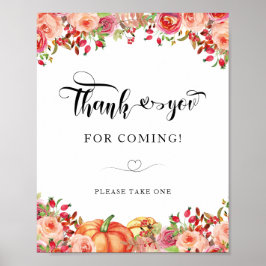 フローラとオレンジ色のカボチャさん来は ポスター