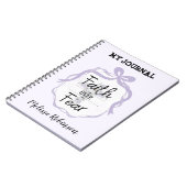 フローラとキリスト教引用文 ノートブック (左側)