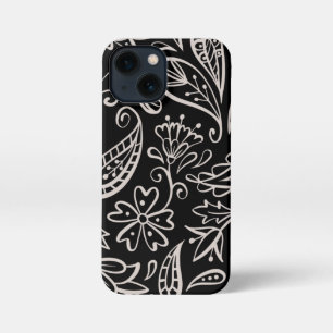 フローラとグラマーのシームレスなパターモダンンかわいい iPhone 13 MINIケース