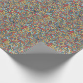 フローラとグラマーのシームレスなパターンファッションかわいい ラッピングペーパー (角)