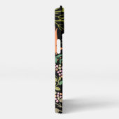 フローラとグラマーのシームレスなパターン夏の色 iPhoneケース (右側面)