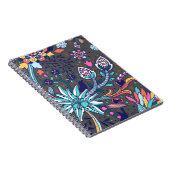 フローラとグラマーのシームレスなパターン春かわいい ノートブック (右側)