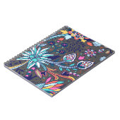 フローラとグラマーのシームレスなパターン春かわいい ノートブック (左側)