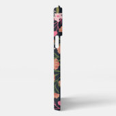 フローラとグラマーのシームレスなパターン自然色 iPhoneケース (右側面)