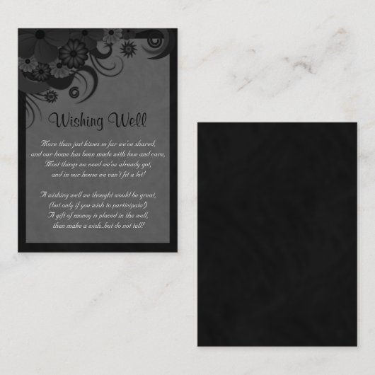 フローラとグレー結婚の願い井戸 エンクロージャーカード (正面/裏面)