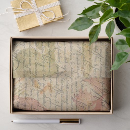 フローラとスクリプトの切り離し紙 薄葉紙 (ギフト)