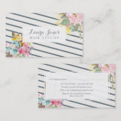 フローラとストライプ美容師アポイントメントカード 予約カード (正面/裏面)