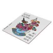 フローラとスパロウ、マタイ10:29-31の詩 タイル (側面)