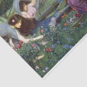 フローラとゼフィアーズ、ジョン・ウィリアム・ウォーターハウス 薄葉紙 (詳細)