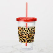 フローラとタイガープリントプラスチックカップ アクリルタンブラー (右)