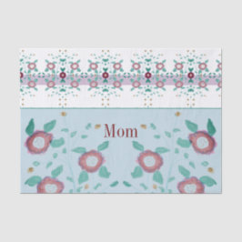 フローラとデザパターン（の模様が）あるイナー 薄葉紙