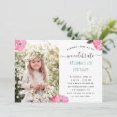 フローラとドットフォトバースデーパーティー 招待状 (スタンド正面)