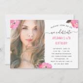 フローラとドットフォトバースデーパーティー 招待状 (正面)