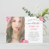 フローラとドットフォトバースデーパーティー 招待状 (スタンド正面)