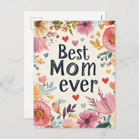 フローラとハートマザーズデイホリデーハガキ シーズンポストカード (正面/裏面)