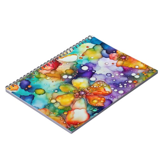 フローラとバブルの抽象芸術 ノートブック (左側)