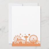 フローラとバルーンフェスティバル女の子ベビーシャワー 招待状 (裏面)