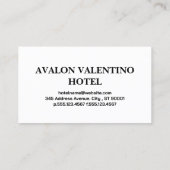 フローラとパタストライプのーン |蝶 名刺 (裏面)