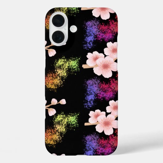フローラとパターカラフルンiPhone 16 Plus iPadケース Case-Mate iPhoneケース (裏面)