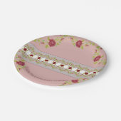 フローラとパターンの詳細 ペーパープレート (アングル)