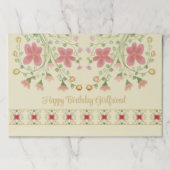 フローラとパターンミックスの紙ランチョンマット ペーパーパッド (正面)