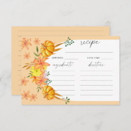 フローラとパンプキンアーチ – レシピカード