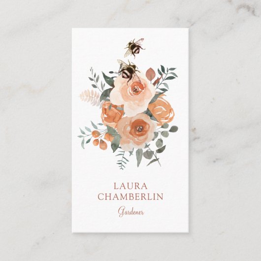 フローラとビーズガーデナー名刺 名刺 (正面)