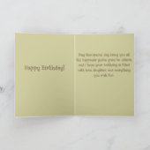 フローラとフェミニン誕生日グリーティングカード カード (内部)