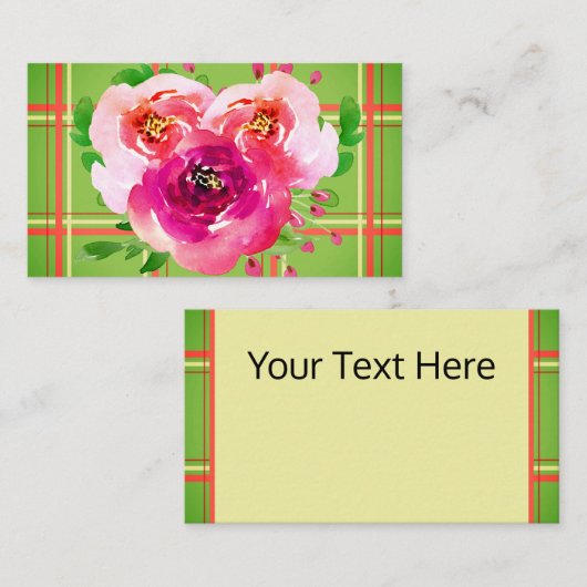 フローラとプレイド 名刺 (正面/裏面)