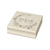 フローラとボウリースカスタムカップルの名結婚前 ラバースタンプ (スタンプ)